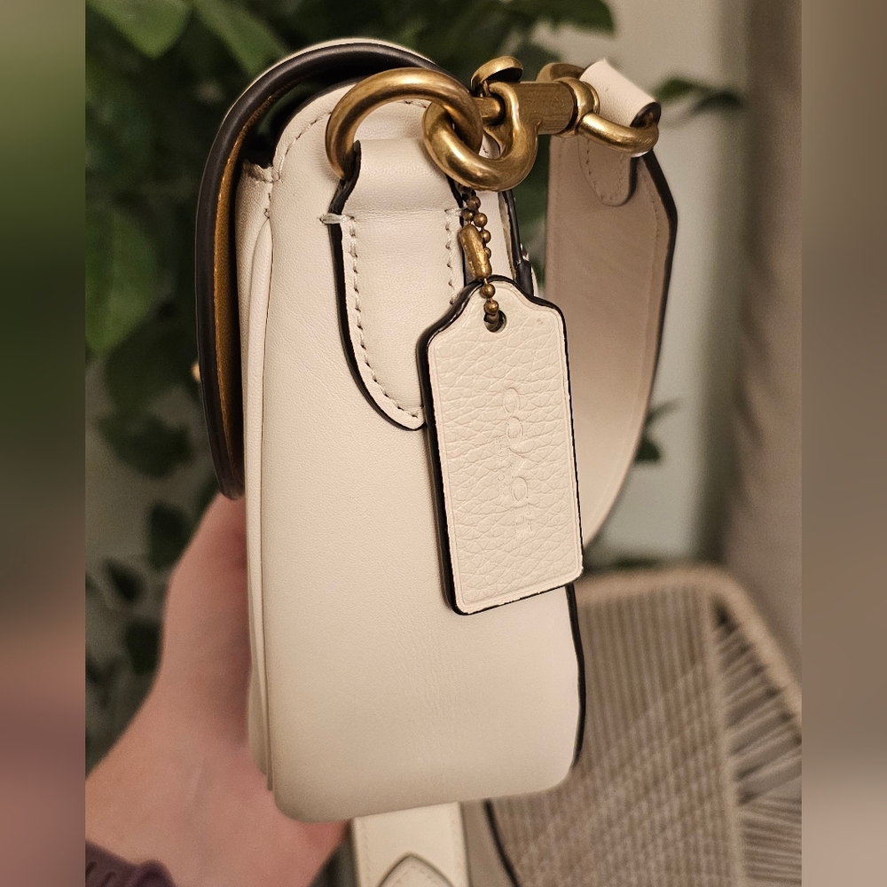 Coach Harley Crossbody Bag White with Gold Accents - Picture 5 of 10